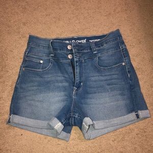 Wallflower denim shorts